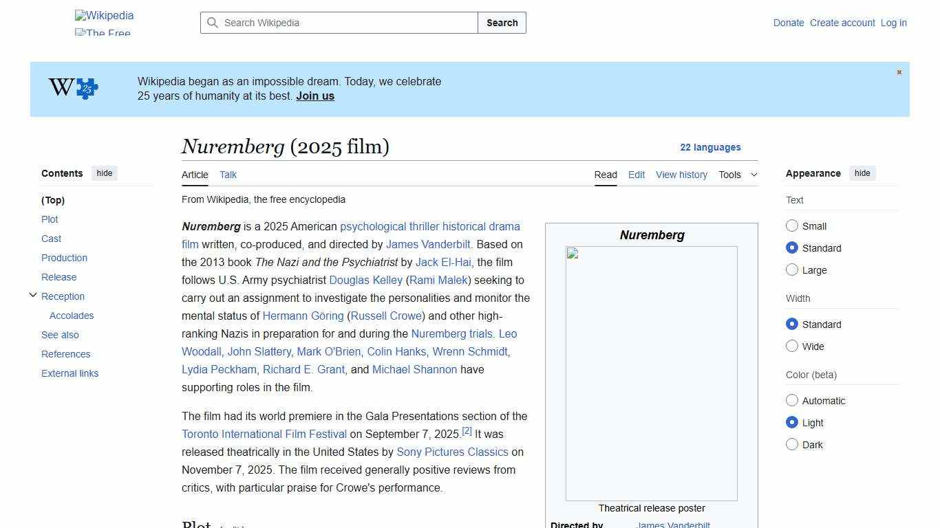 Nuremberg (2025 film) - Wikipedia