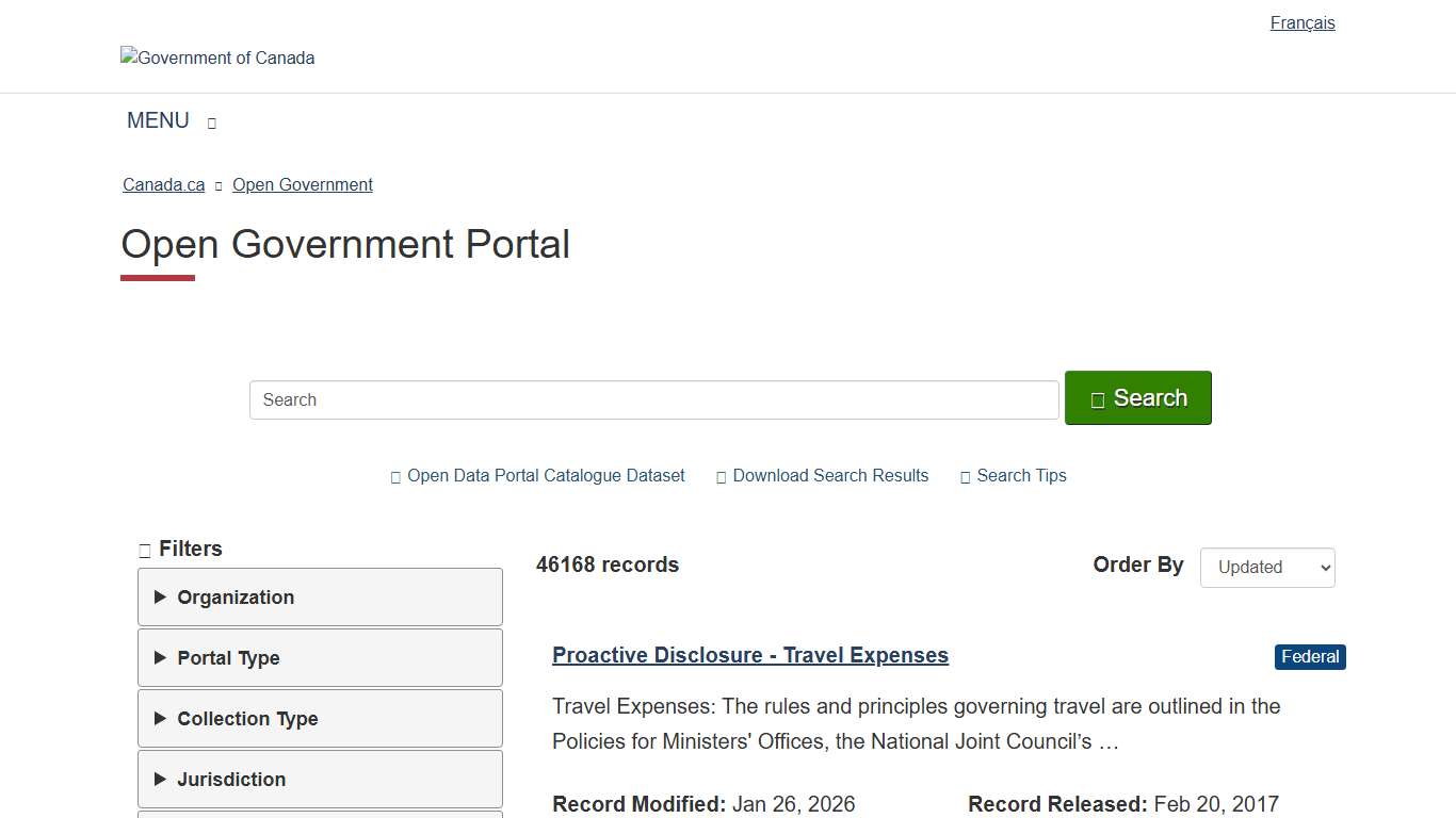 Open Government Portal